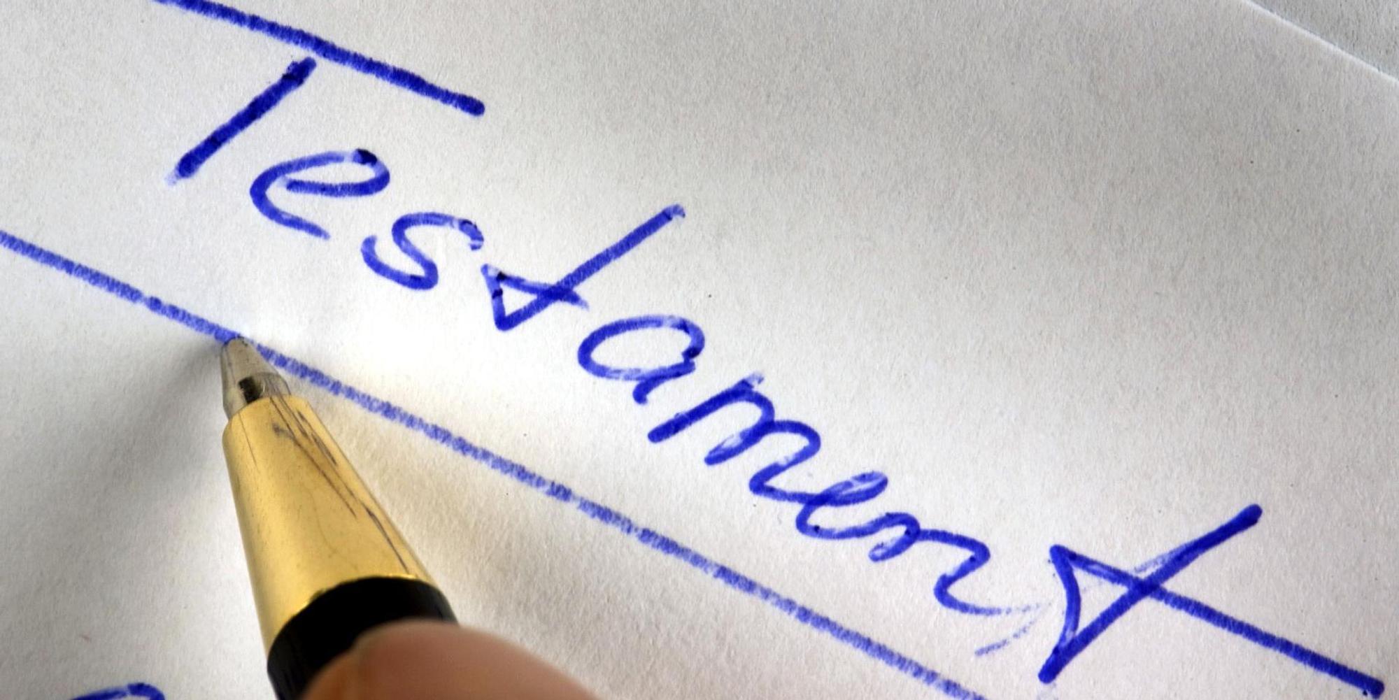 Testament Änderung