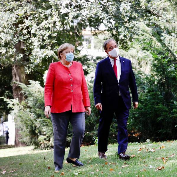 Merkel zu Besuch bei Laschet