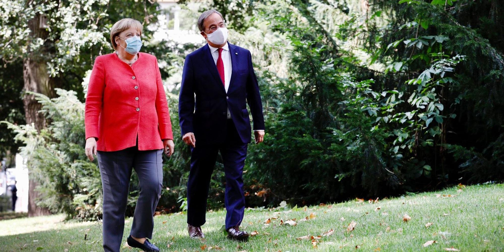 Merkel zu Besuch bei Laschet