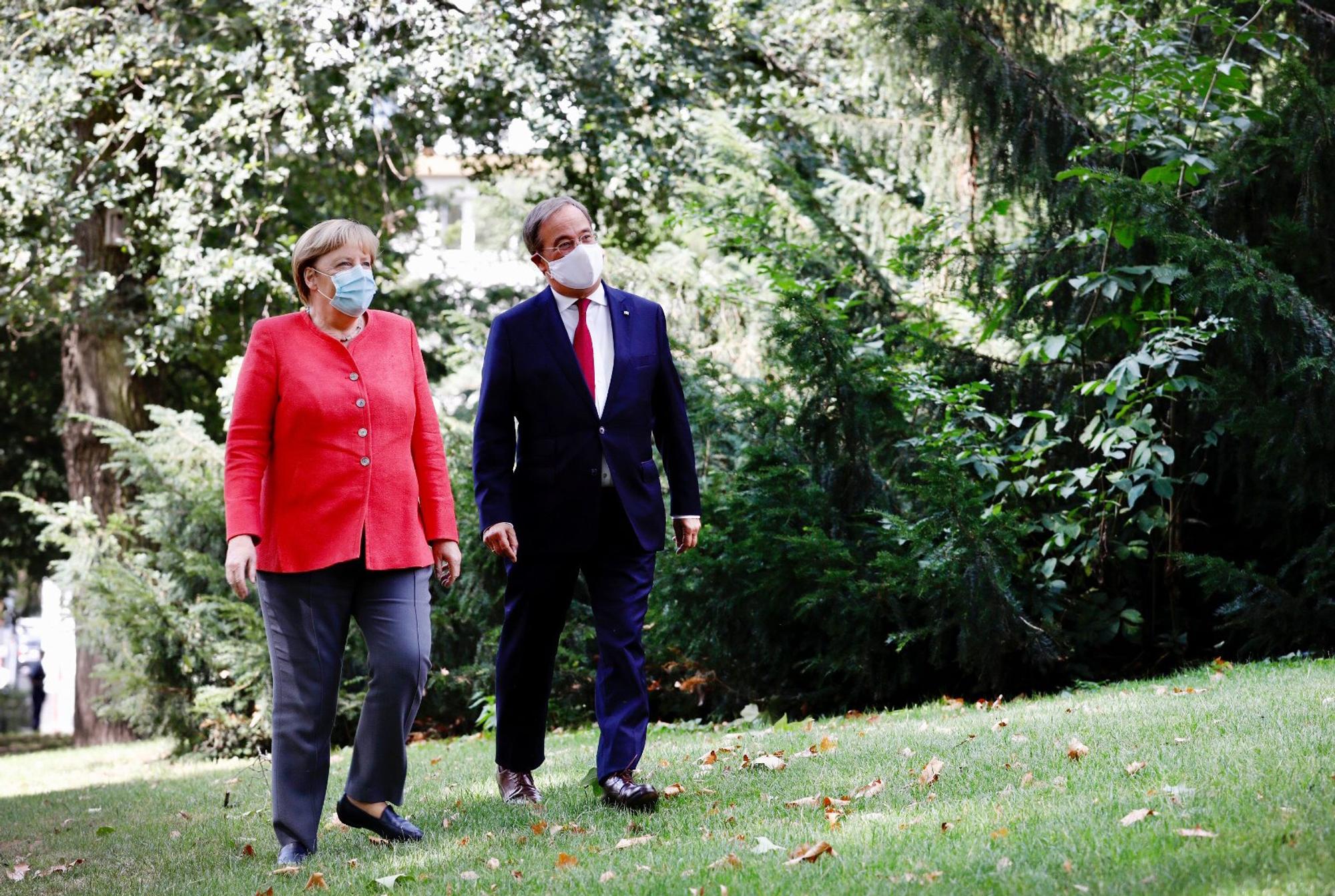 Merkel zu Besuch bei Laschet