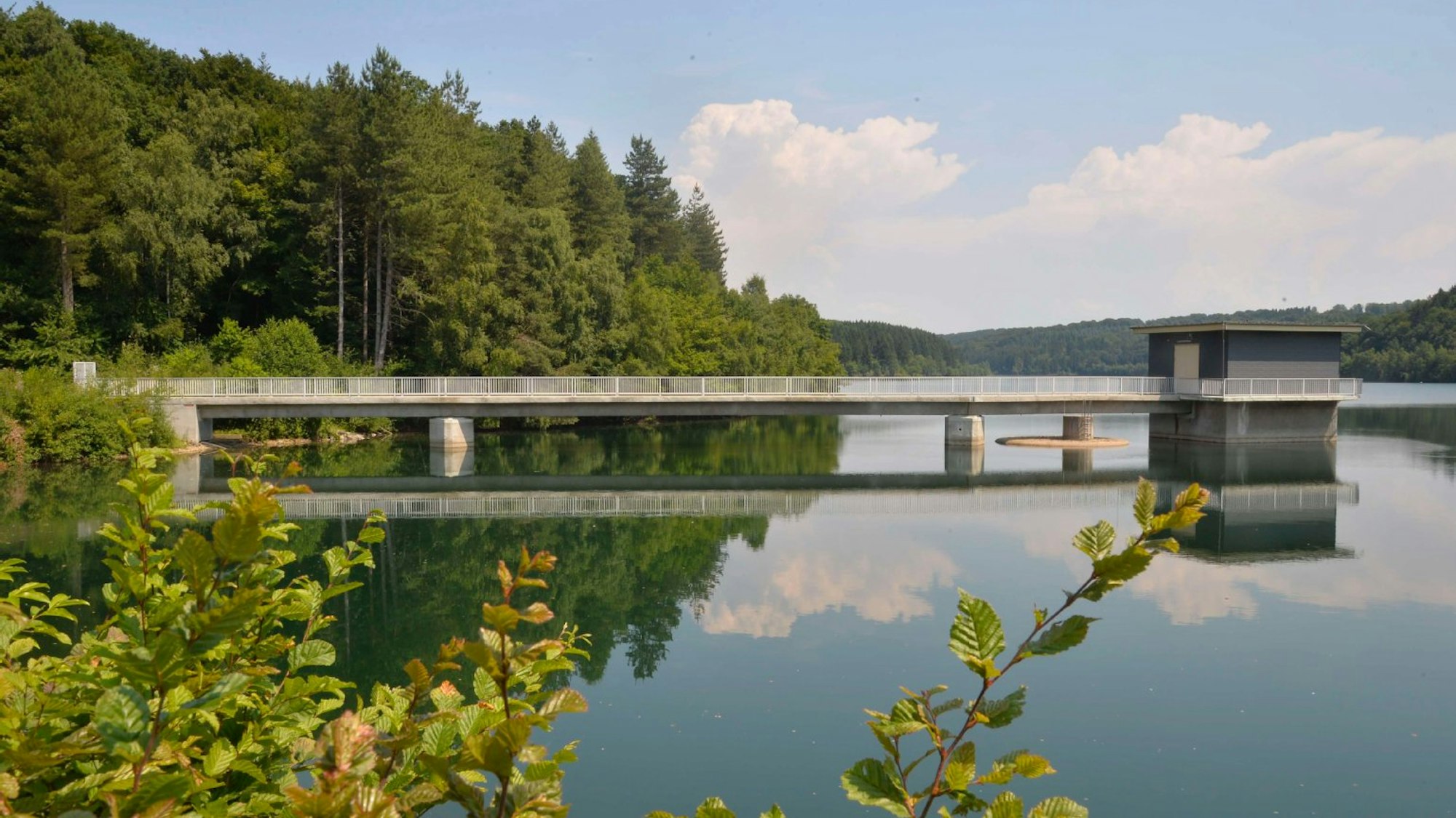 Vorsperre der Dhüntalsperre im Rhein-Berg-Kreis.