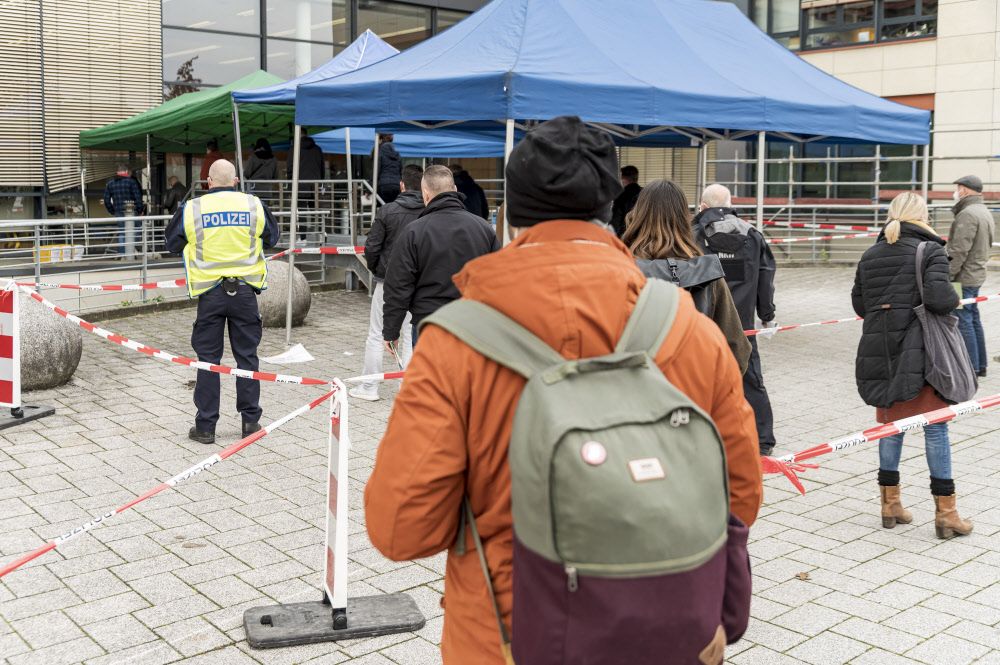 Booster-Aktion bei der Polizei