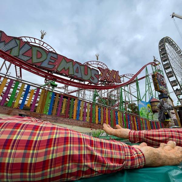 Düsseldorf Kirmes Aufbau 130722