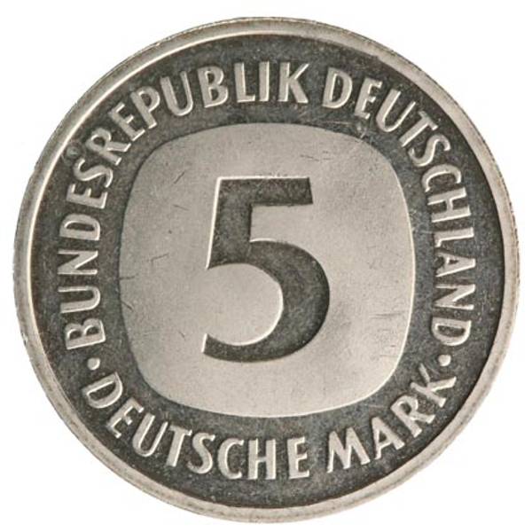 5 Mark vorne