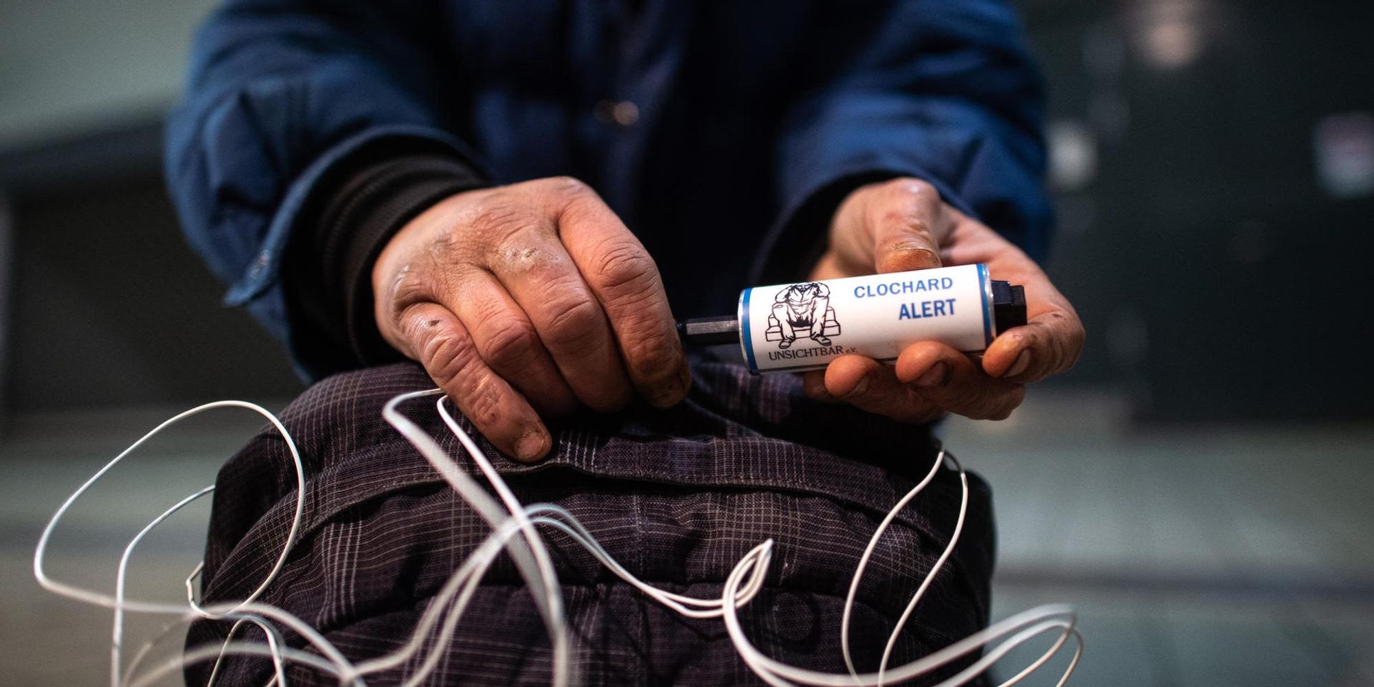 Mini Alarmanlage Obdachlose