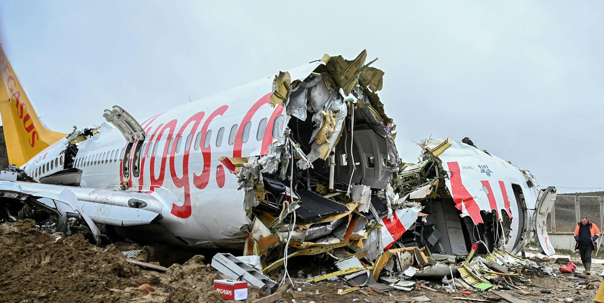 Flugzeug Crash Istanbul afp