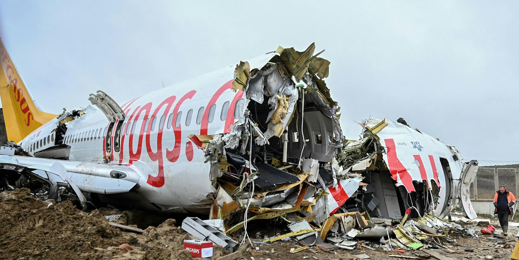 Flugzeug Crash Istanbul afp