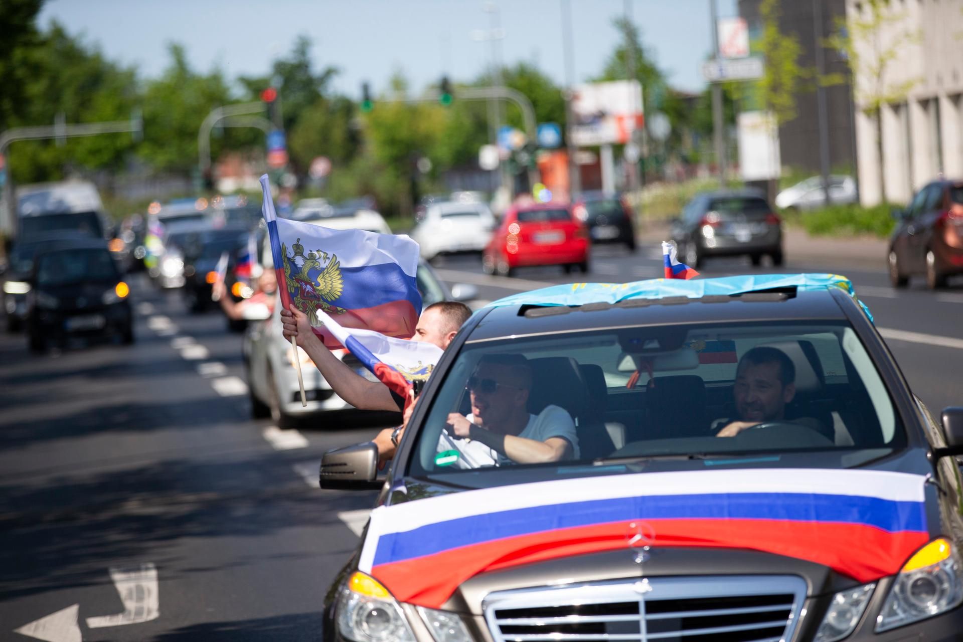 pro russischer autokorso