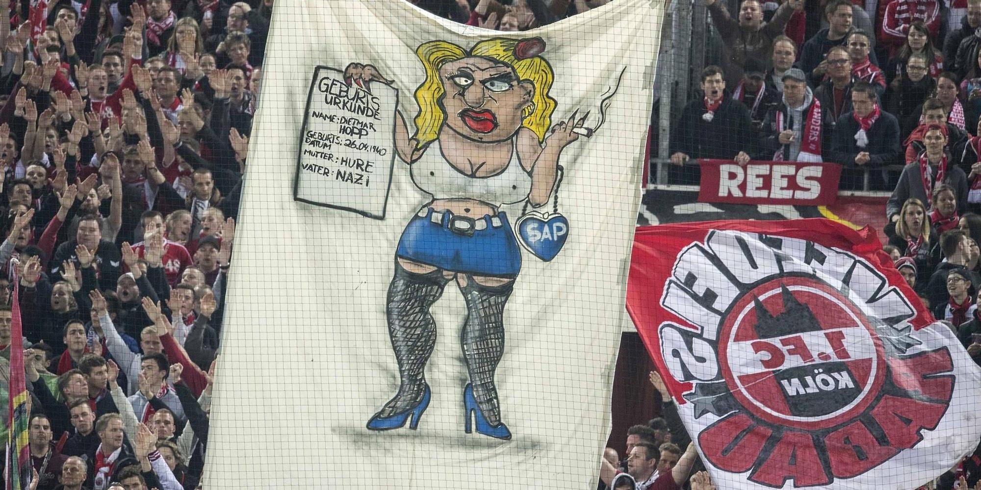1. FC Köln Banner Hopp