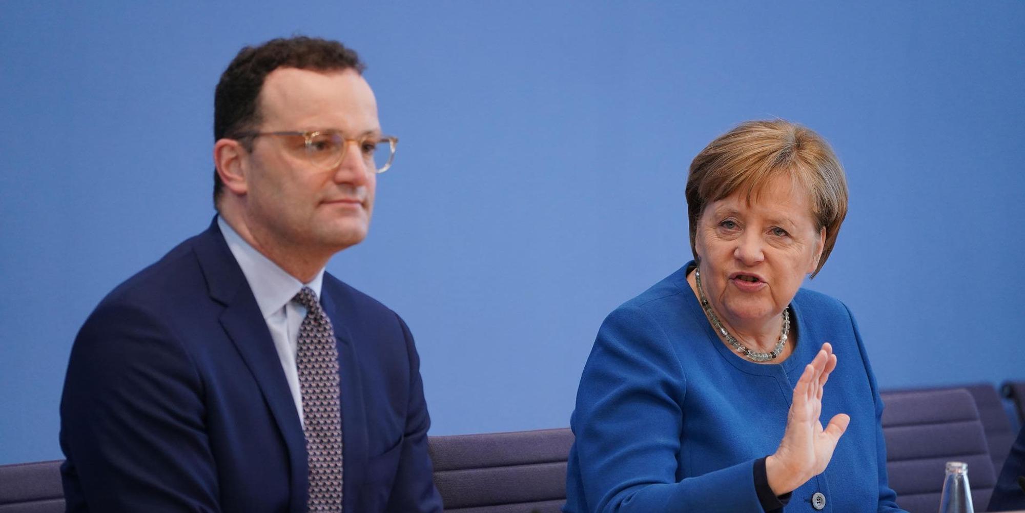 Spahn und Merkel 140320