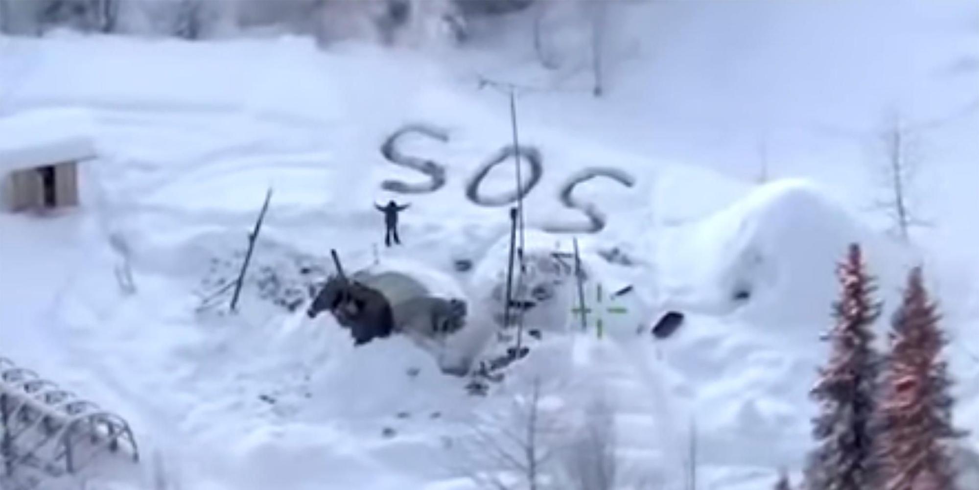 SOS im Schnee