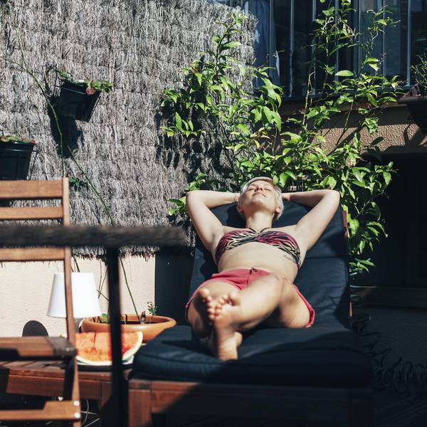 Sonnenbaden Balkon