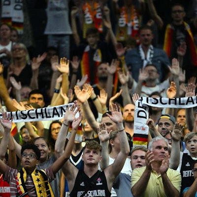 Basketball EM Fans gegen Littauen