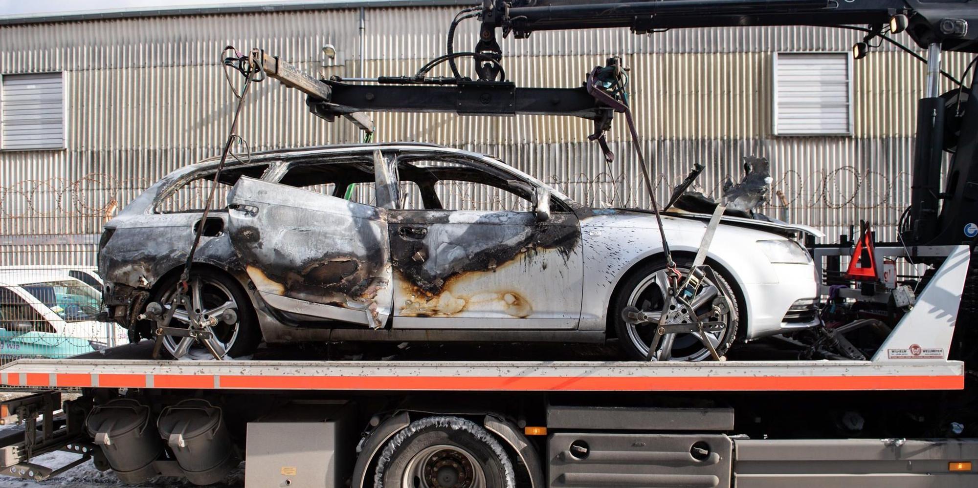 ausgebrannter täter wagen