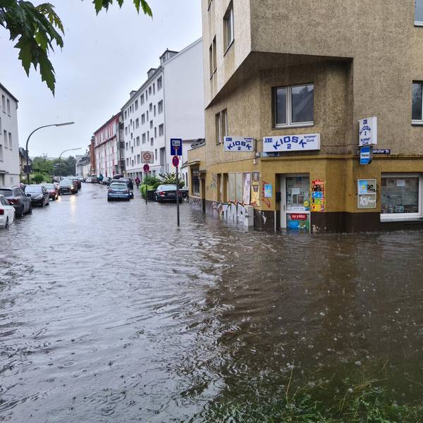 Überflutung Teichstraße