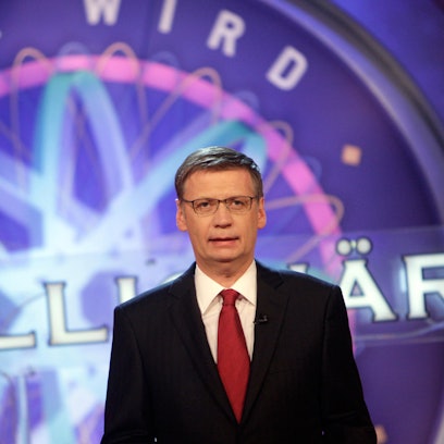 Günther Jauch im RTL-Studio.