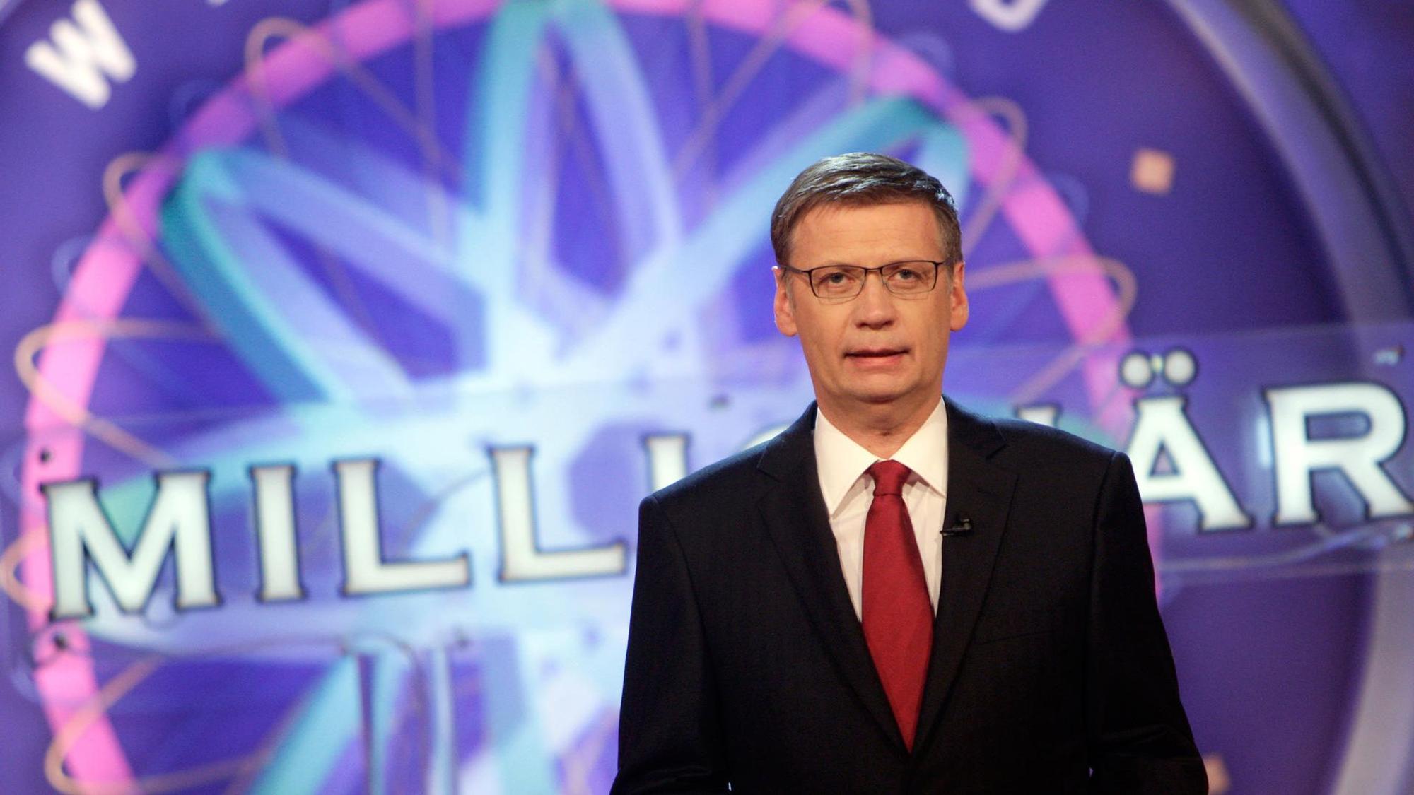 Günther Jauch im RTL-Studio.