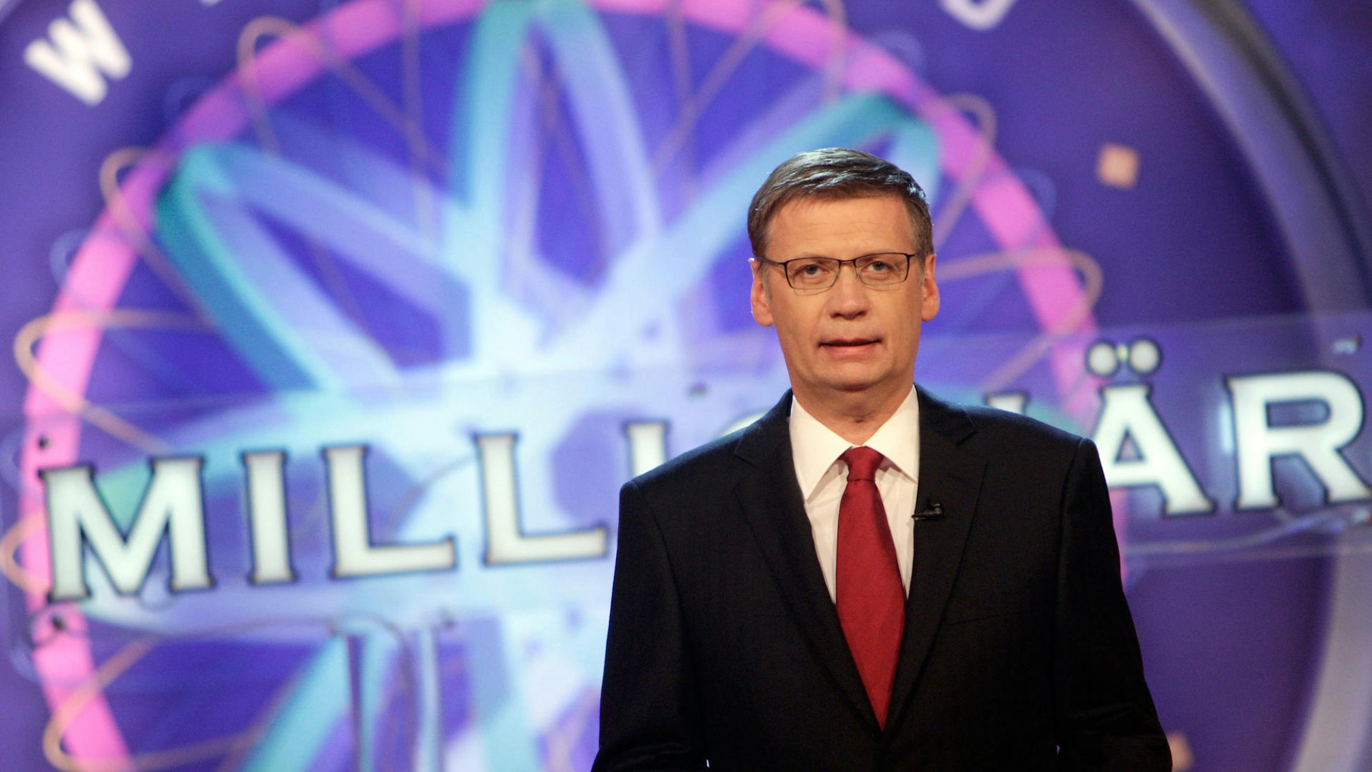 Günther Jauch im RTL-Studio.