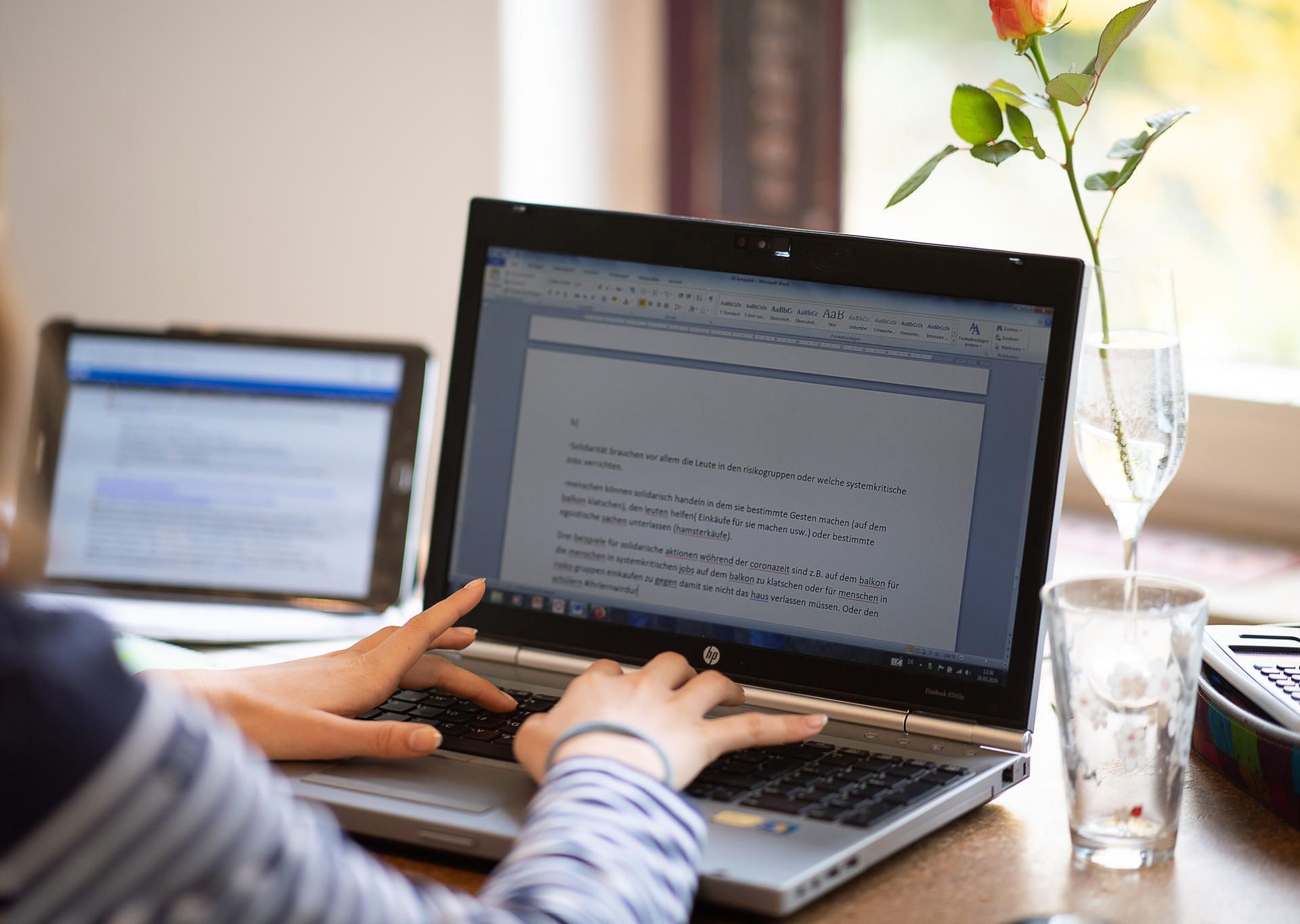 Schüler am Laptop
