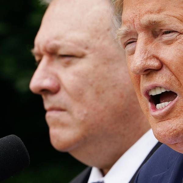 ´Donald Trump und Mike Pompeo