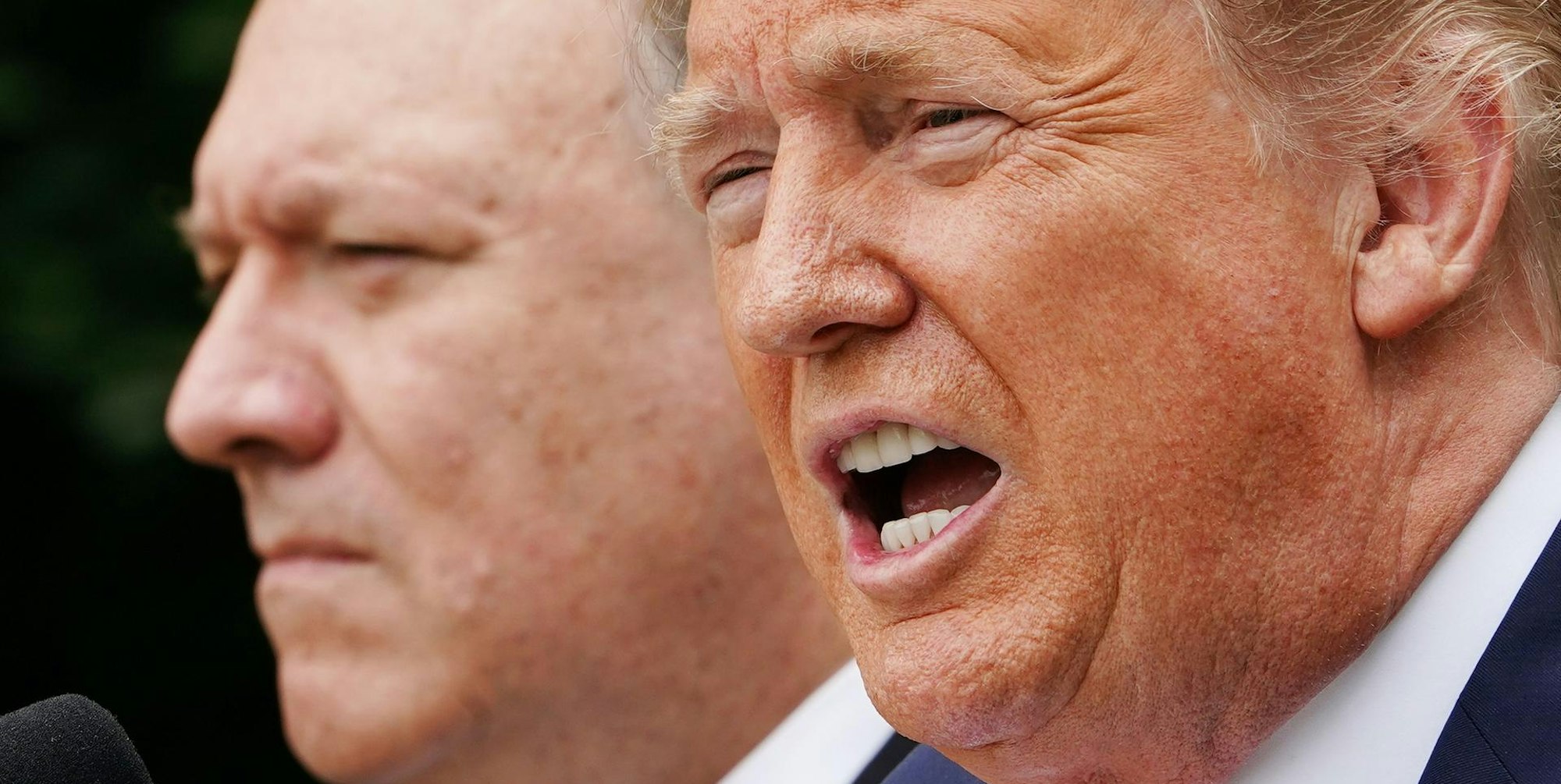 ´Donald Trump und Mike Pompeo