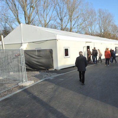 Unterkünfte für Geflüchtete an der Auermühle.