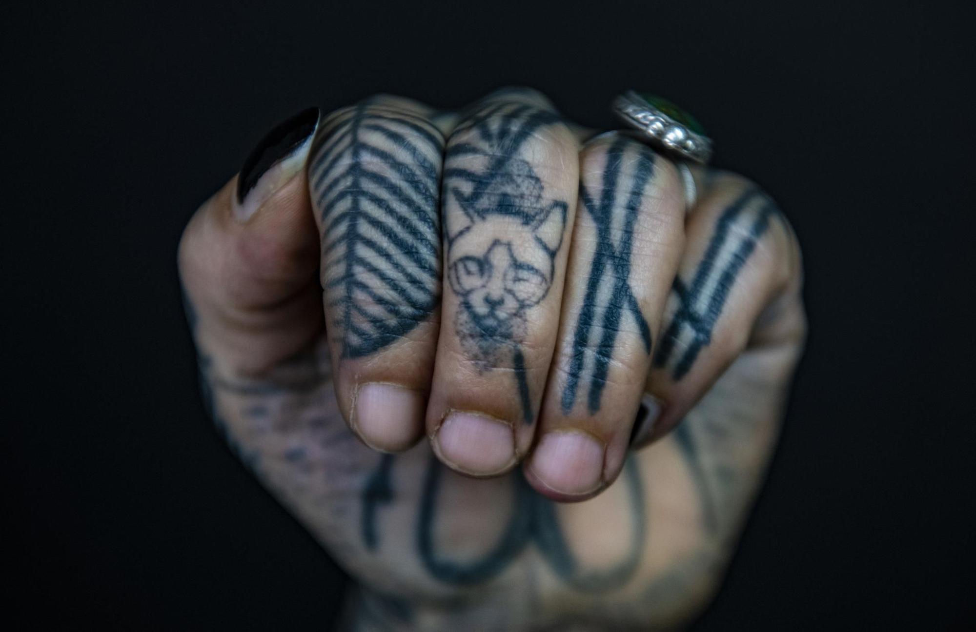 Trauer-Tattoo Katze dpa