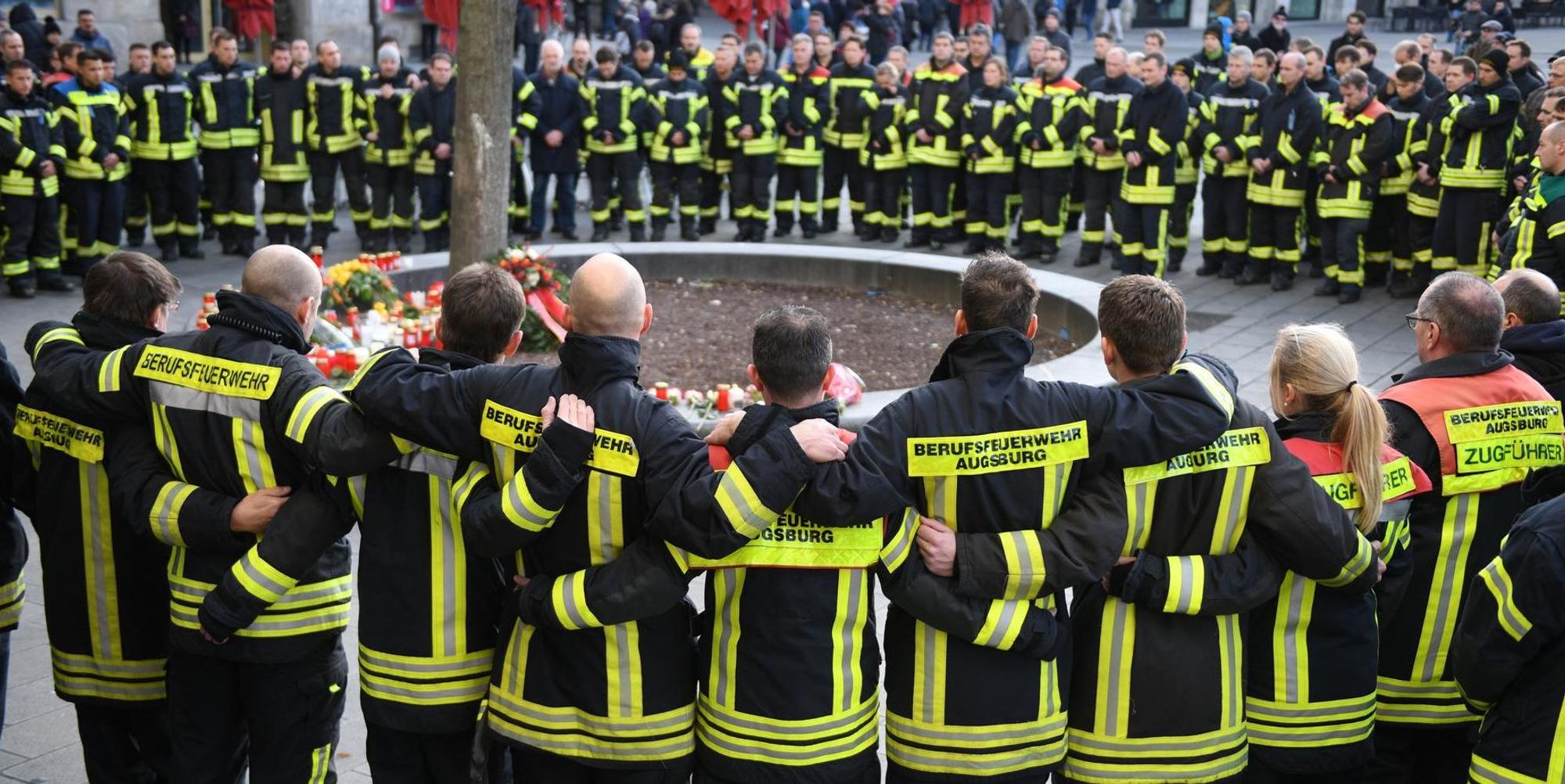 Feuerwehrmänner Augsburg Trauer