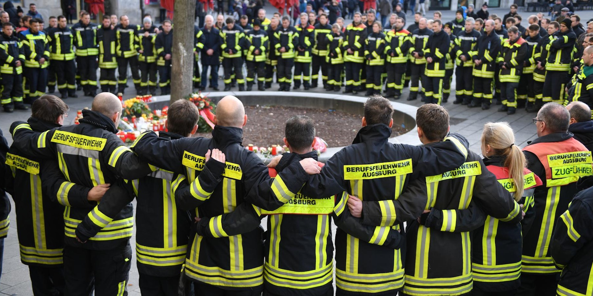 Feuerwehrmänner Augsburg Trauer