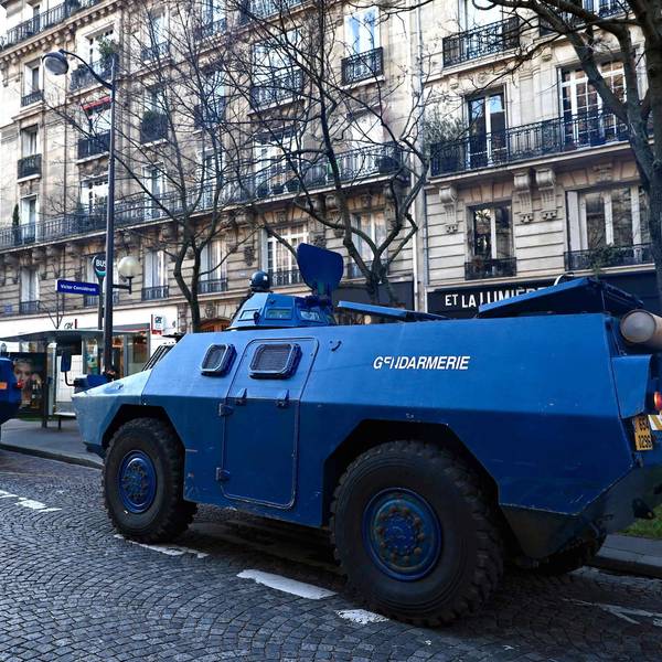 Pariser Polizei sichert Stadt