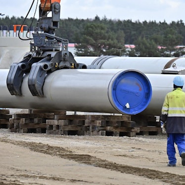 Arbeiter Bau Nord Stream 2 2019