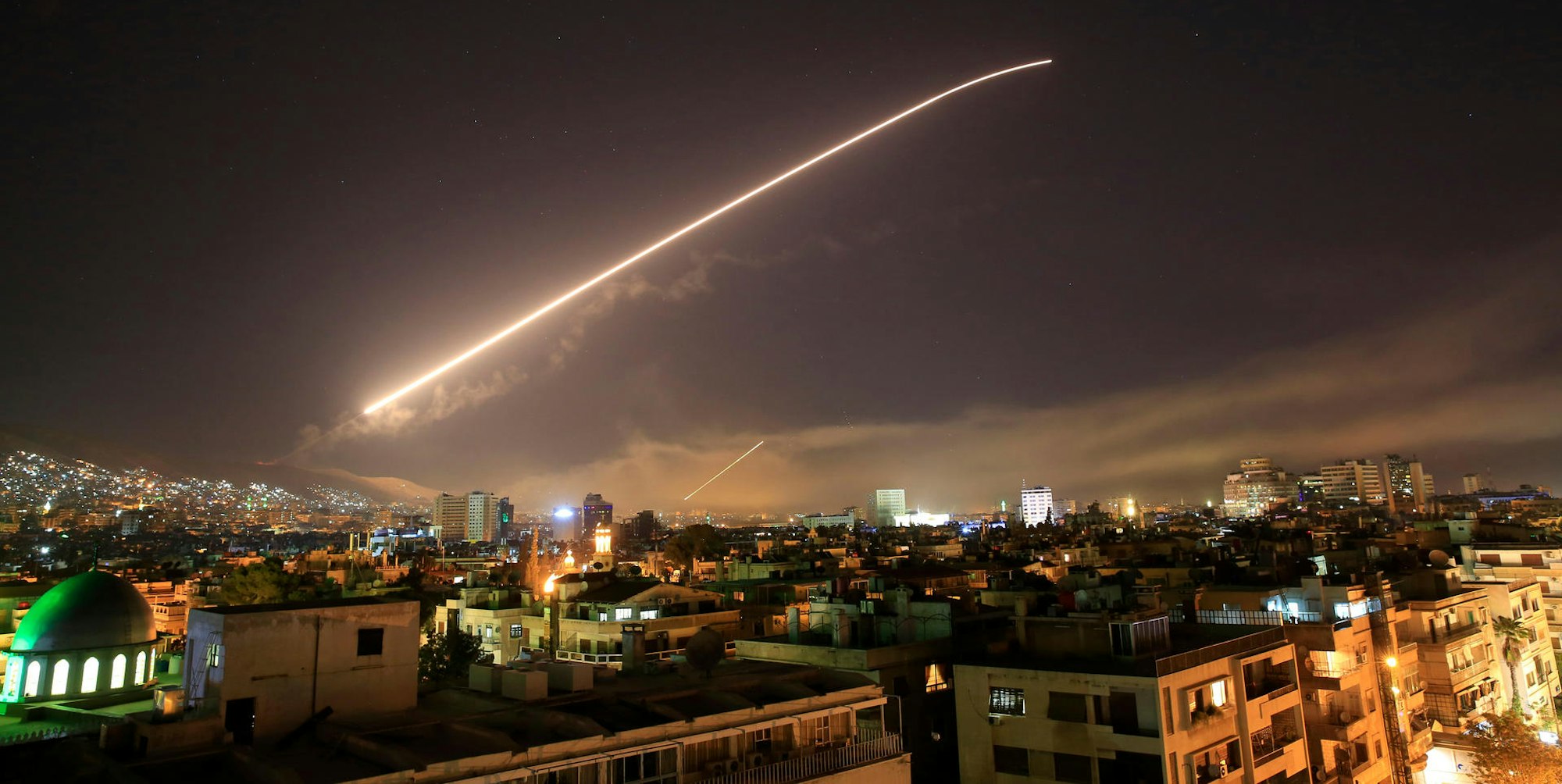 Damaskus Syrien Militärschlag