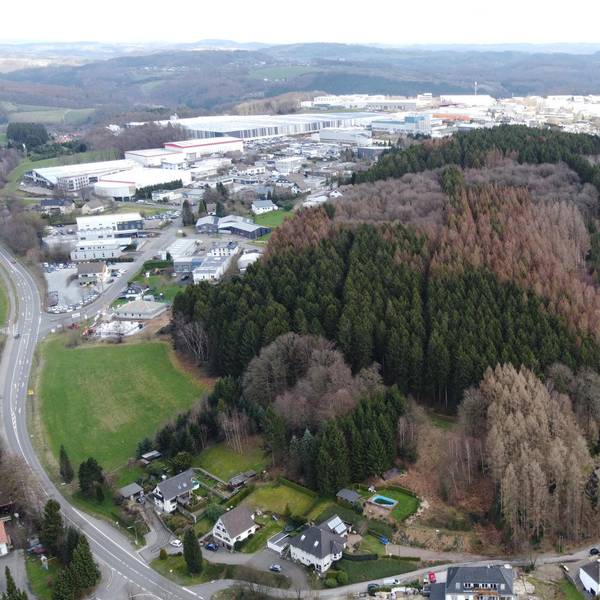 Industriegebiet Klause Vogelperspektive