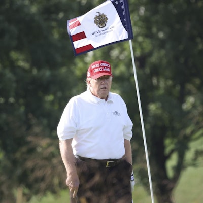 Donald Trump beim Golfen