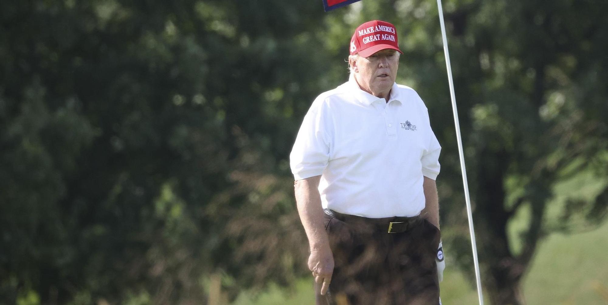 Donald Trump beim Golfen