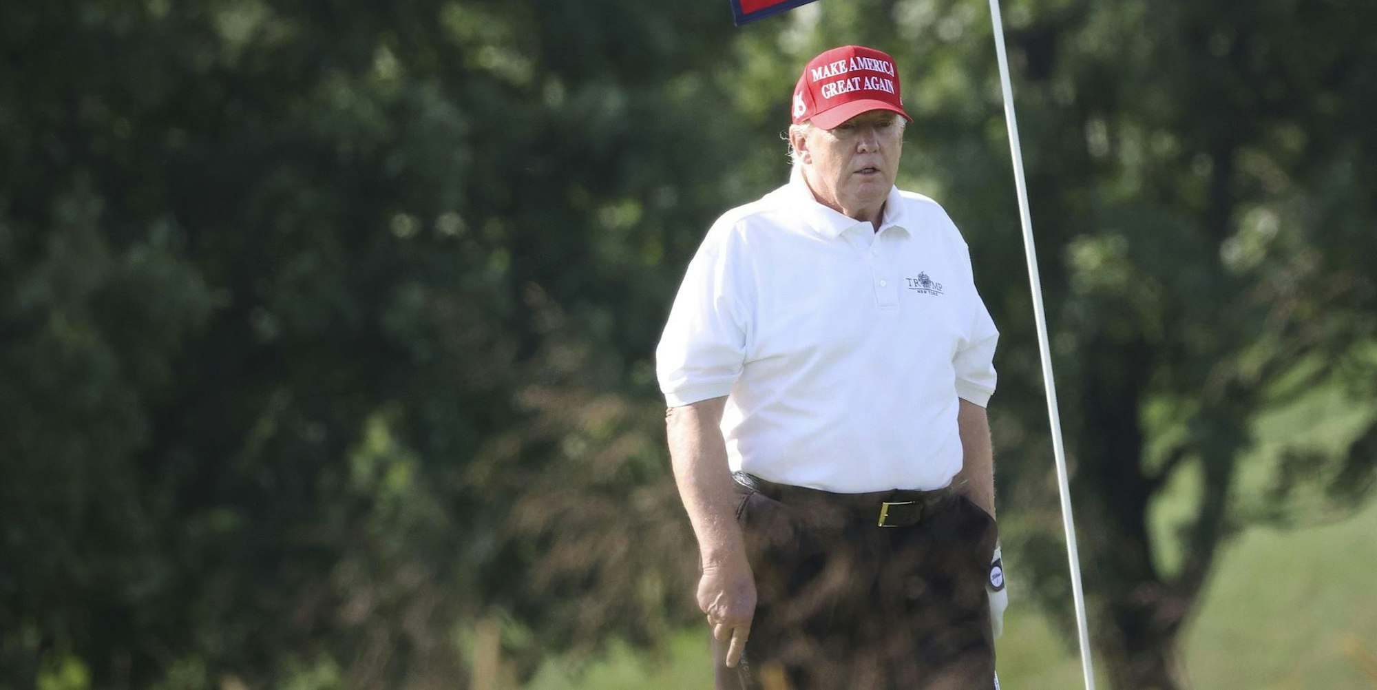 Donald Trump beim Golfen