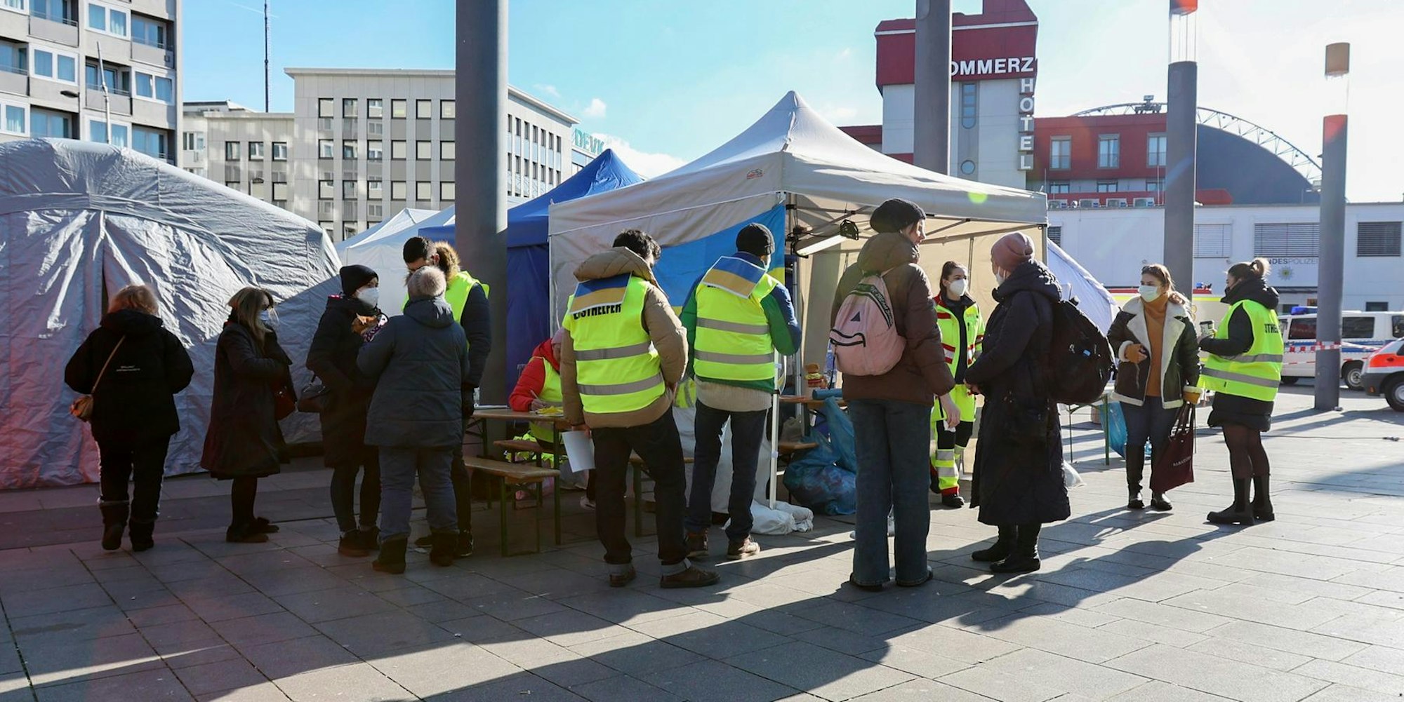 Stelle für Flüchtlinge Hbf