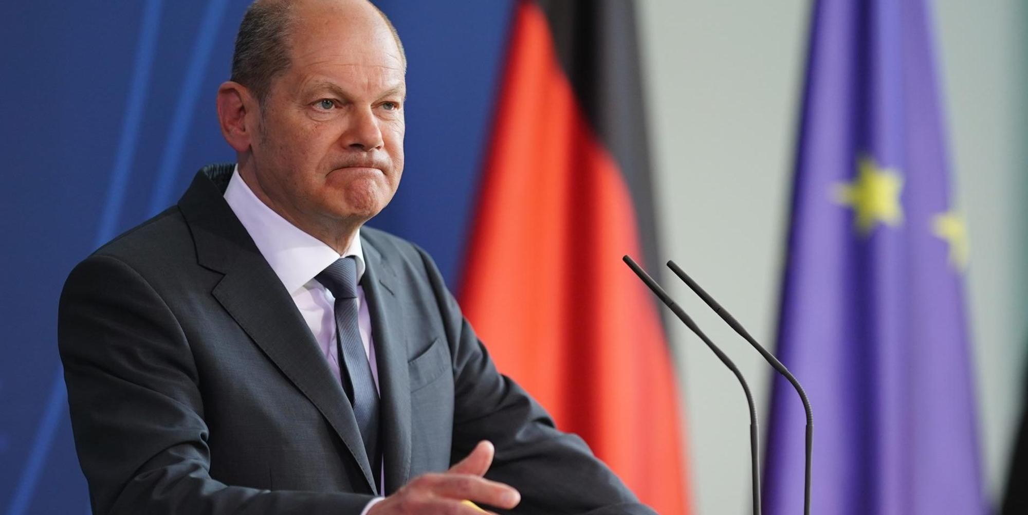 Scholz DE EU Flagge