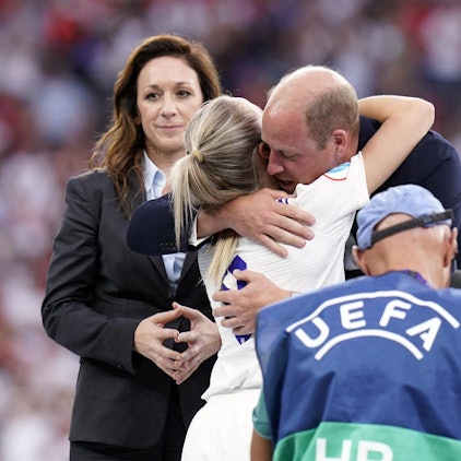 Leah Williamson und Prinz Willia