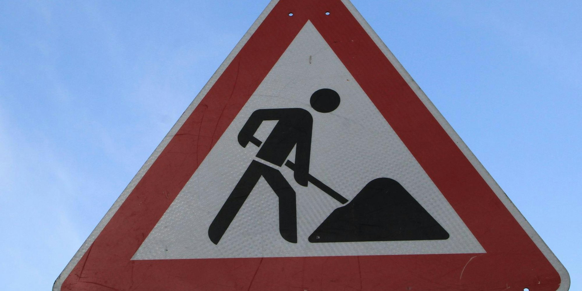 Imago Baustellenschild 060417