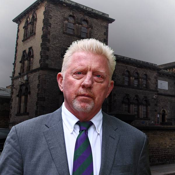 Boris Becker vor dem Wandsworth-Gefängnis in London.