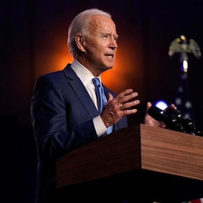 Joe Biden Rednerpult