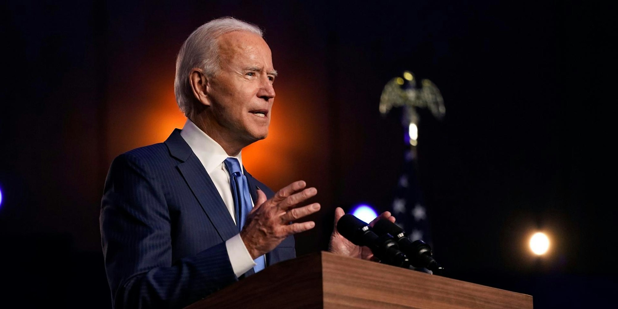 Joe Biden Rednerpult