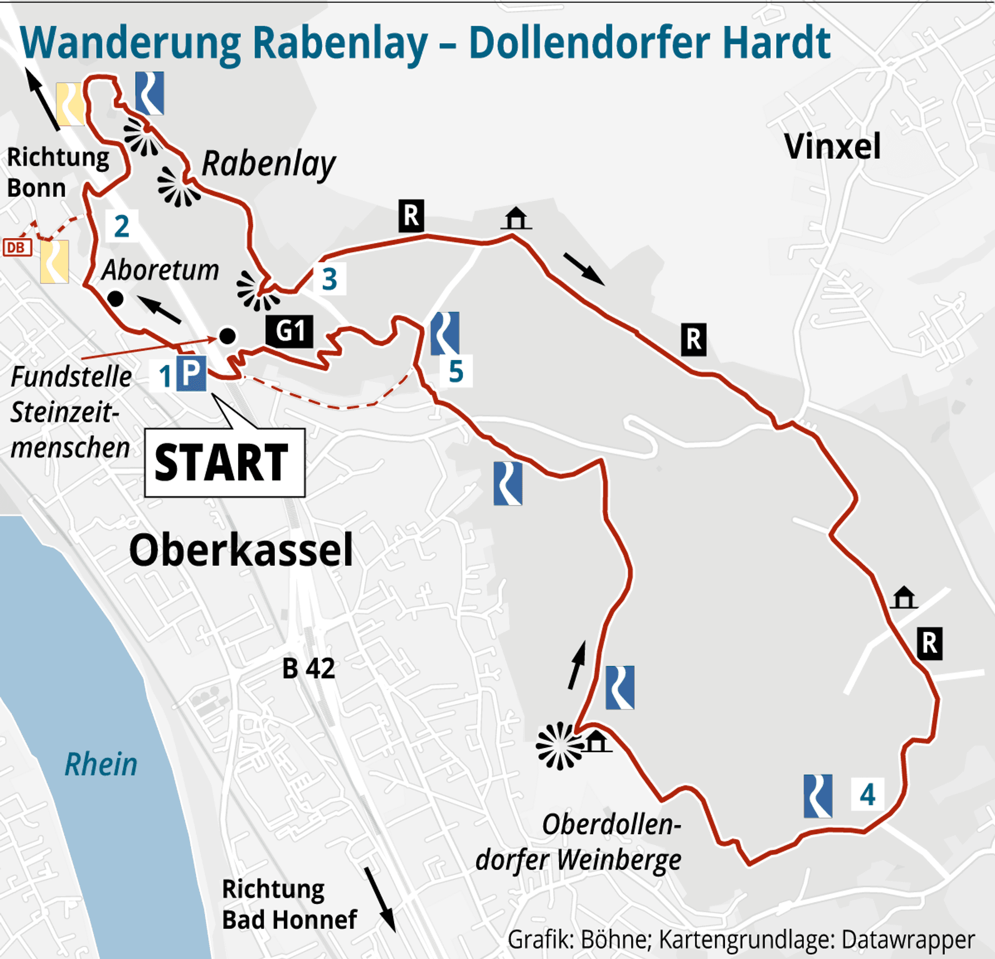Wanderung Siebengebirge TT-Rabenlay-DollendorferHardt