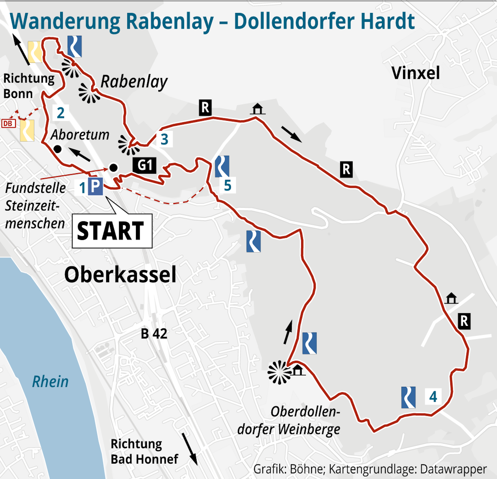 Wanderung Siebengebirge TT-Rabenlay-DollendorferHardt