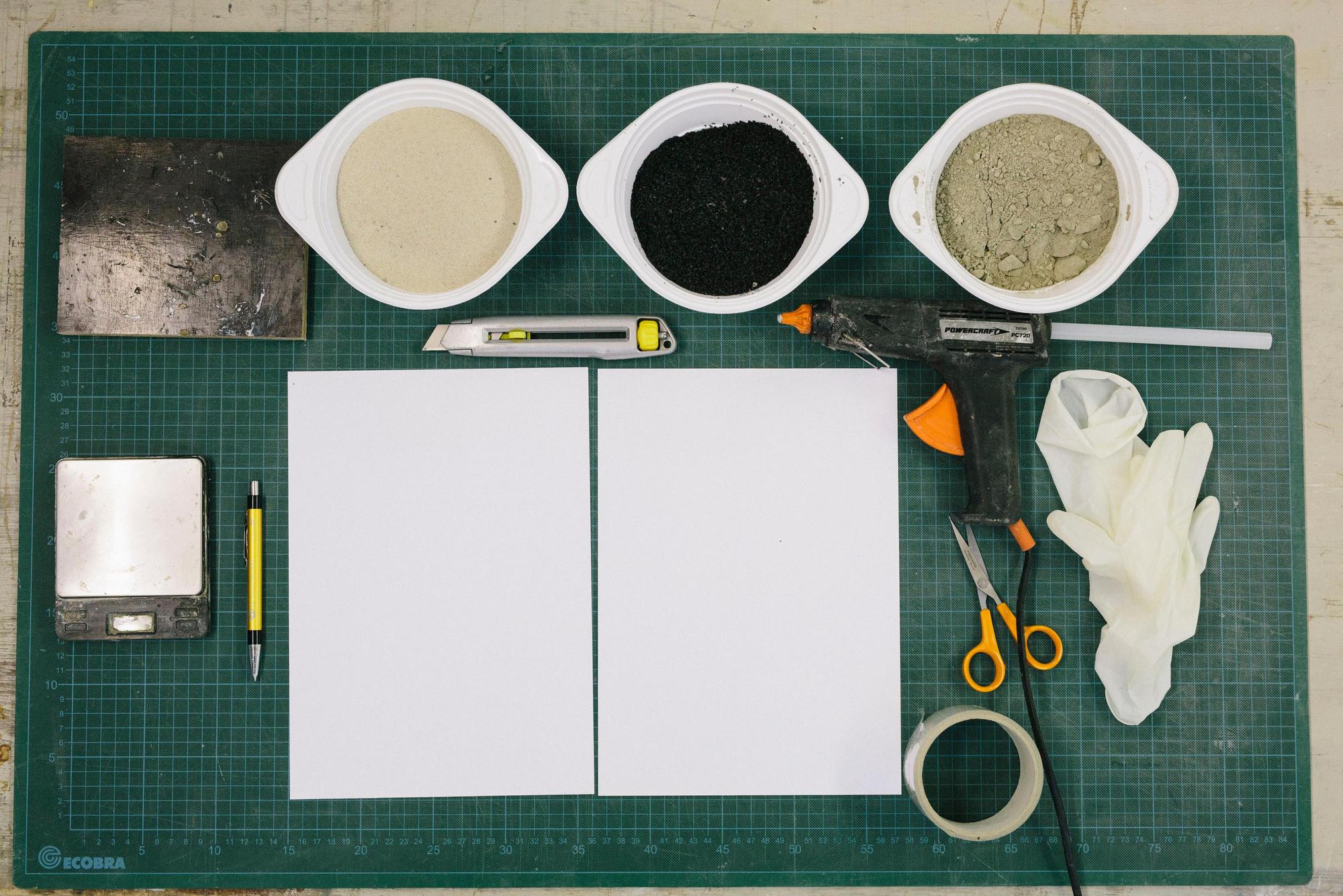 Betonvase Material