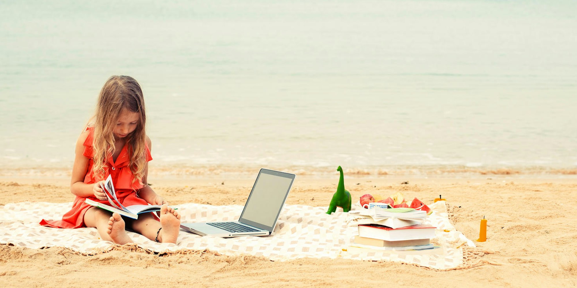 Symbolbild Homeschooling Urlaub