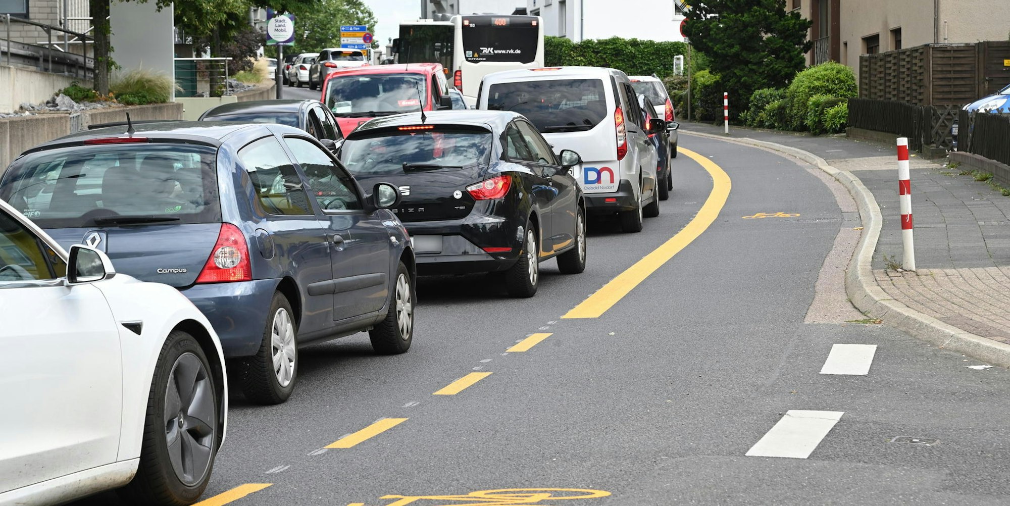 Buddestraße Radstreifen 231121