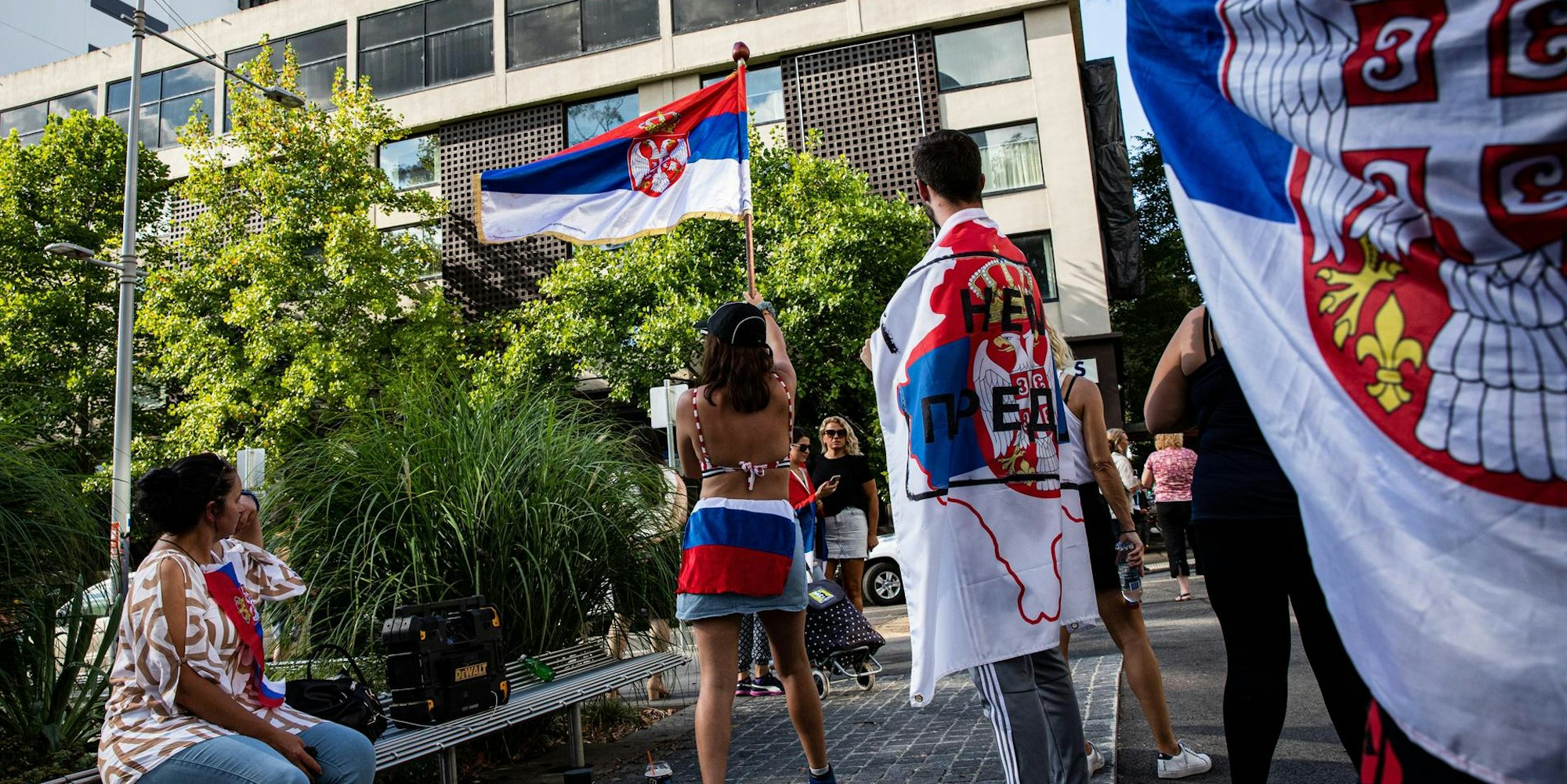 Djokovic Proteste GETTY 060122