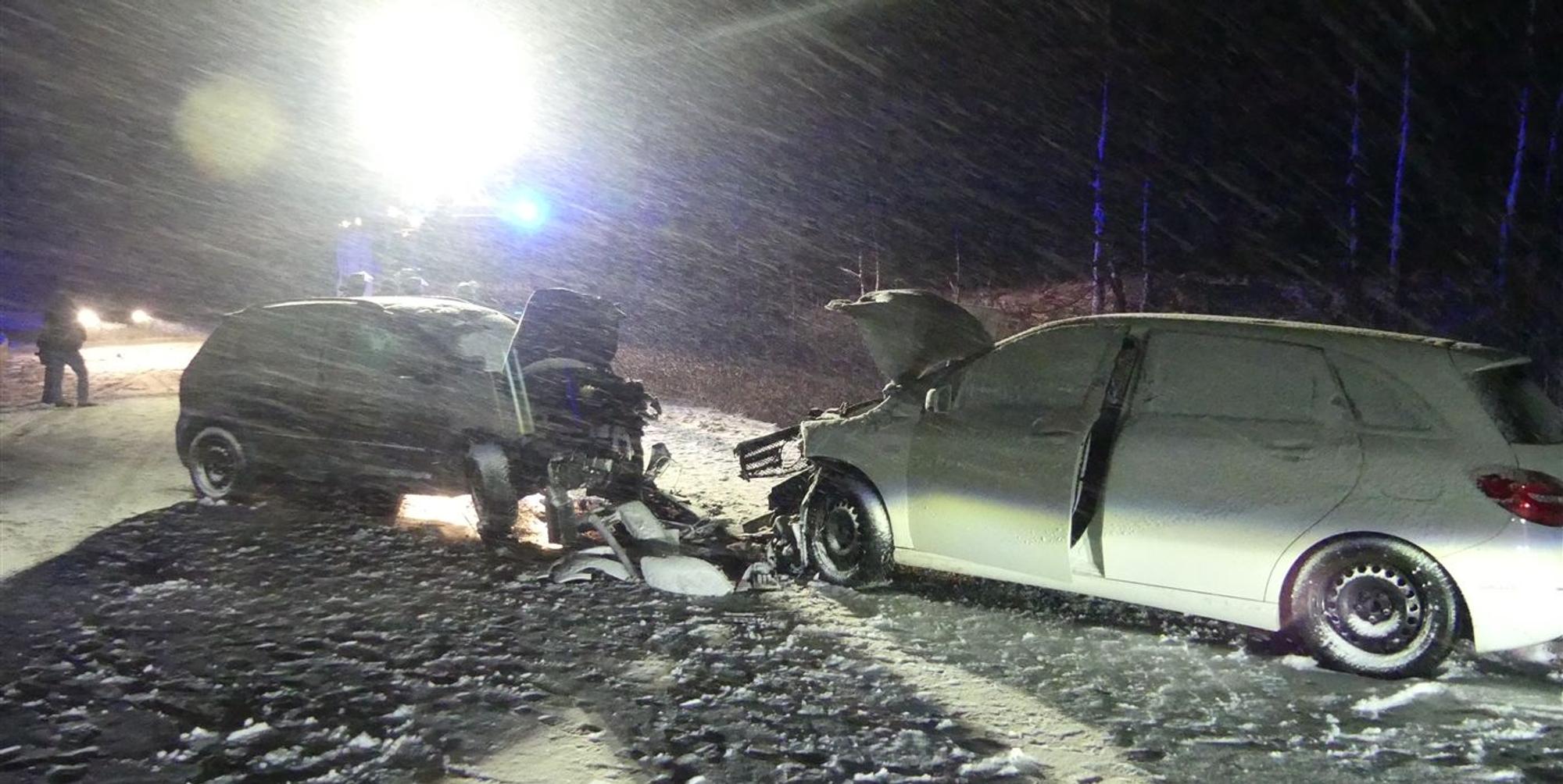 Unfall Polizei Winter